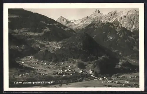 AK Tschagguns, Teilansicht gegen Zimba