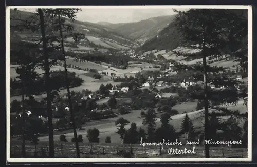 AK Otterthal, Gesamtansicht von einer Anhöhe aus