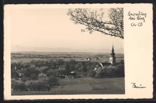 AK Leonding, Ortsansicht aus der Vogelschau
