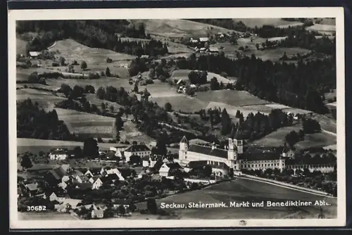 AK Seckau /Steiermark, Markt und Benediktiner-Abtei