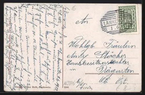 AK Lankowitz bei Köflach, Teilansicht mit Kirche