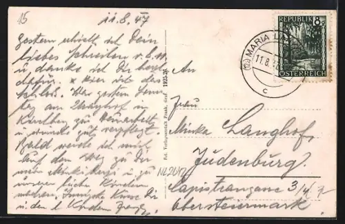 AK Lankowitz /Steiermark, Teilansicht mit Kirche