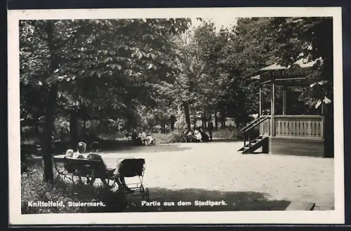 AK Knittelfeld /Steiermark, Pavillon im Stadtpark