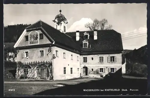 AK Wasserleith bei Knittelfeld, Ortspartie mit Pension