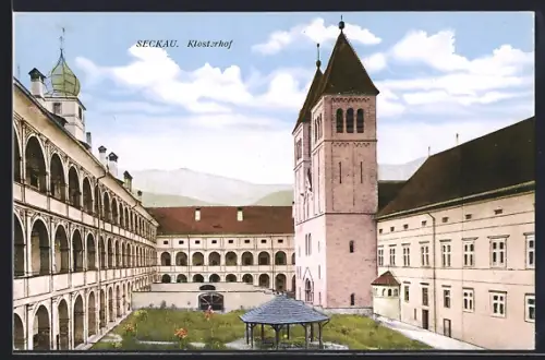 AK Seckau, im Klosterhof