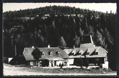 AK Judenburg, Alpengasthof Schmelz Busse und Rieser