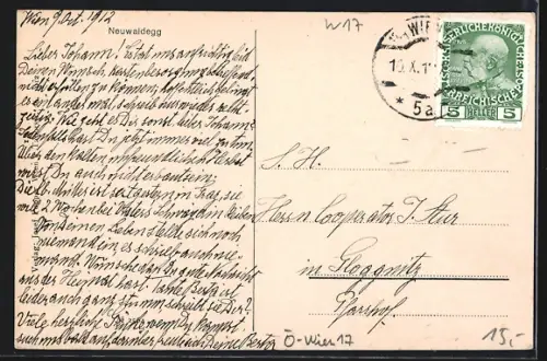 AK Neuwaldegg, Strassenpartie im Ortskern