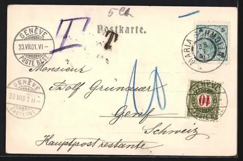 AK Maria-Schmolln, Gnadencapelle, Asyl, Ortsansicht