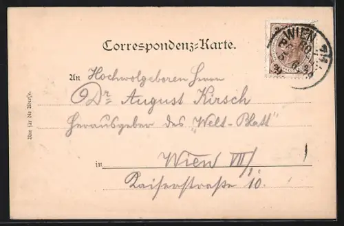 AK Wien XIV, Scheuer's Restauration und k.k. Forstschule