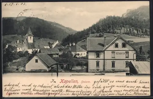AK Kapellen, Restauration, Ortsansicht