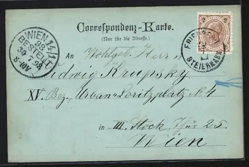 Mondschein-AK Friedberg /Steiermark, Totalansicht, Schiessstätte