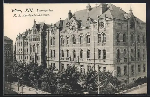 AK Wien, Baumgarten, K. k. Landwehr-Kaserne