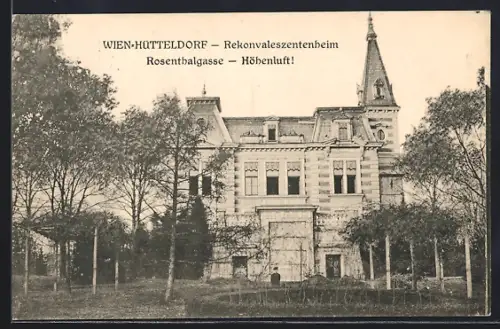AK Wien-Hütteldorf, Rekonvaleszentenheim in der Rosenthalgasse