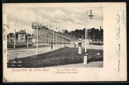 AK Lille, Exposition de Lille 1902, Vue du Water-Chute