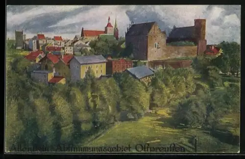 AK Allenstein, Ortsansicht im Wald