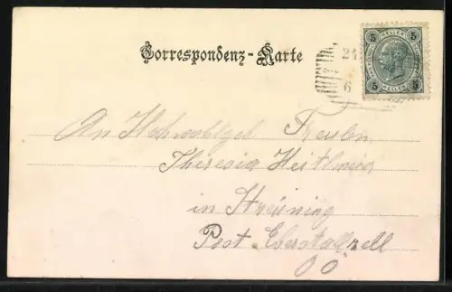 AK Marbach, Teilansicht mit Kirche Maria-Taferl