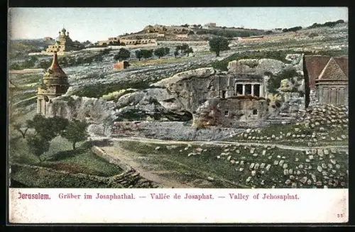 AK Jerusalem, Gräber im Josaphathal