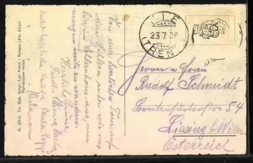AK Rifugio M. Pez, Ansicht mit Bergen