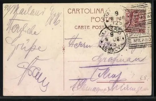 AK Mailand, Esposizione di Milano 1906, Sezioni in Piazza d`Armi, Sezione al Parco, Ausstellung