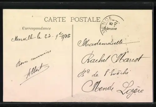 AK Marseille, Exposition Coloniale 1906, Pousses Pousses, Rikschafahrer bringen Gäste zur Ausstellung