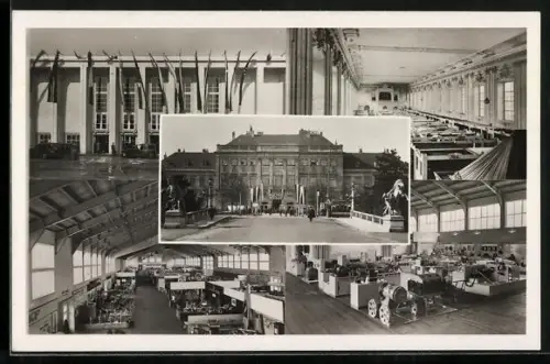 AK Wiener Internationale Messe, Blick auf das Ausstellungsgebäude und Gelände