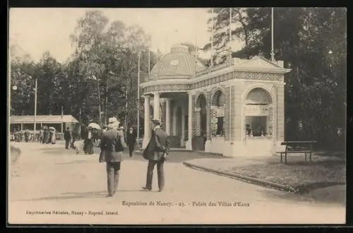AK Nancy, Exposition, Palais des villes d`eaux