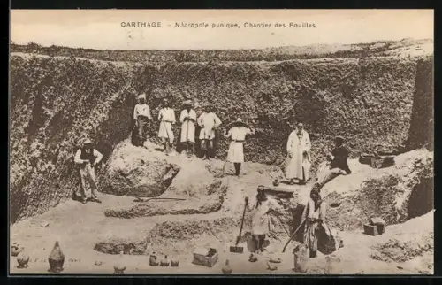 AK Carthage, Nécropole punique, Chantier des Fouilles