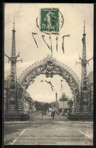 AK Nancy, Exposition de Nancy, La Porte Monumentale