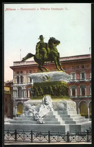 AK Milano, Denkmal Vittorio Emanuele II