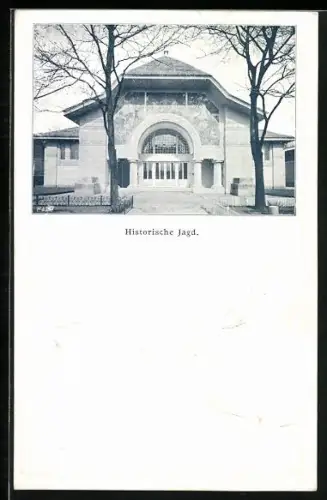 AK Wien, Internationale Jagd-Ausstellung 1910, Historische Jagd