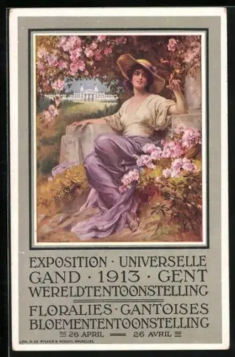 Künstler-AK Gand, Exposition Universelle 1913, Floralies, Gantoises