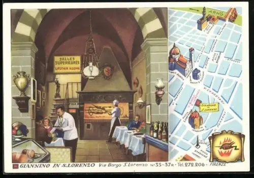 AK Firenze, Restaurant /Ristorante Giannino in S. Lorenzo, Via Borgo S. Lorenzo 35-37