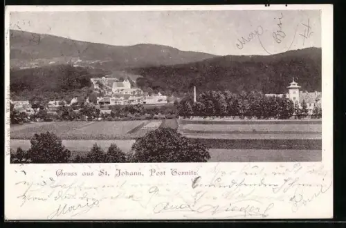 AK St. Johann, Teilansicht mit Umgebung