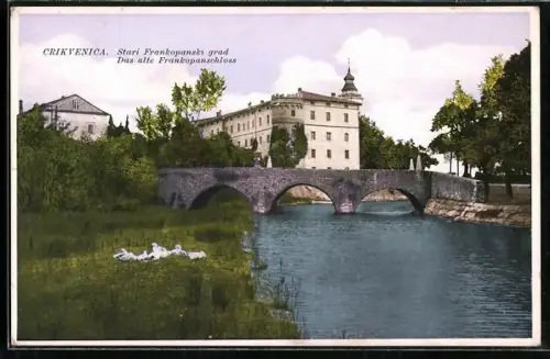 AK Crikvenica, das alte Frankopanschloss, Stari Frankopanski grad