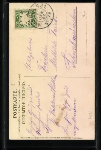 AK Hirsch an einem Abhang, Wasserfall