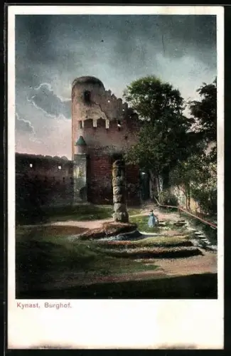 AK Kynast, Burghof der Ruine