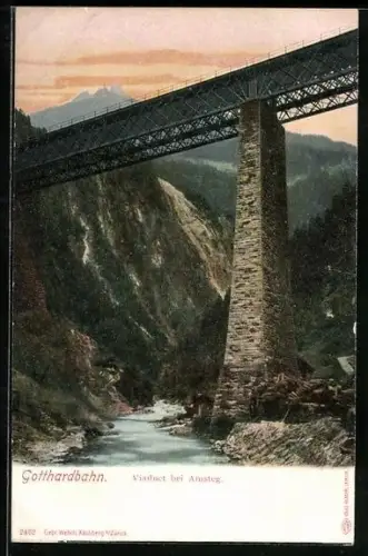 AK Amsteg, Gotthardtbahn, Viaduct