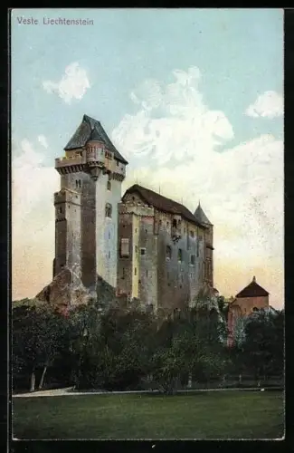 AK Liechtenstein, Ansicht der Burganlage