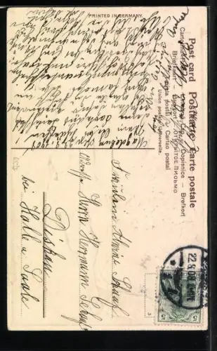 AK Das Vilja Lied, Jäger verabschiedet sich von seiner Geliebten zur Jagd