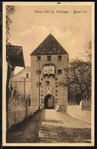 AK Glurns, Vintschgau, Malser Tor