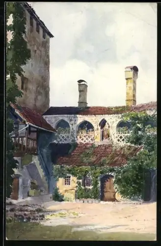 AK Meran, Schloss Knillenberg, der Schlosshof