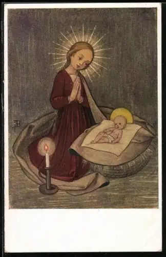 Künstler-AK Josef Bachlechner: Madonna
