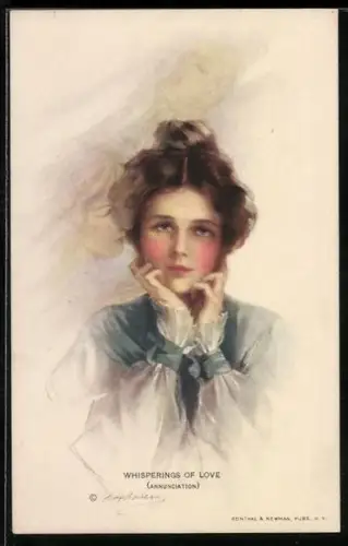 Künstler-AK Philip Boileau: Whisperings of Love, Annunciation
