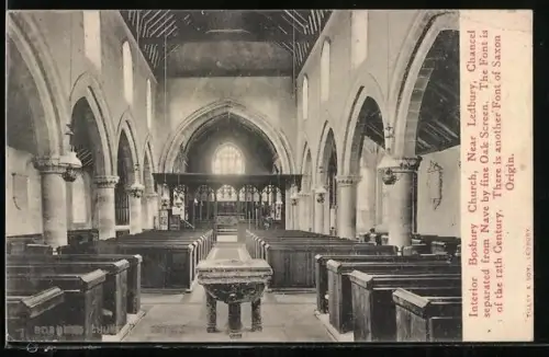 AK Bosbury near Ledbury, Bosbury Church Interior