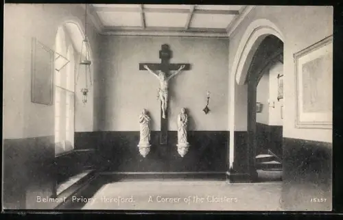 AK Hereford, Belmont Priory, A Corner of the Cloisters