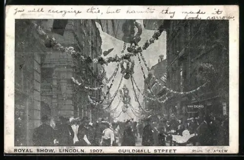 AK Lincoln, Royal Show 1907, Guildhall Street