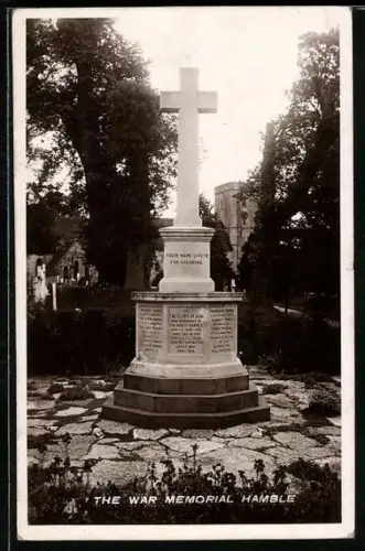 AK Hamble, The War Memorial