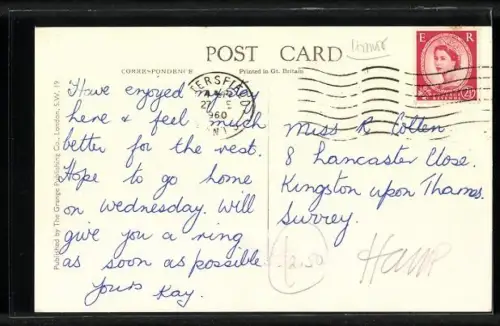 AK Liss, Wenham Holt Convalescent Home, Portsmouth Group Hospital Management Committee