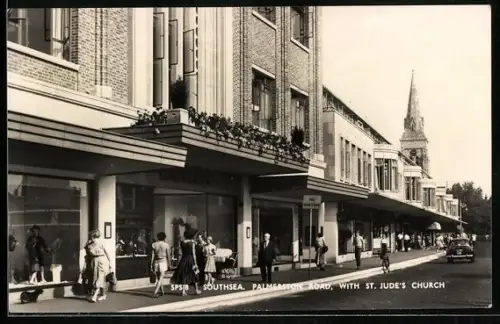 AK Southsea, Palmerston Road with St. Jude`s Church