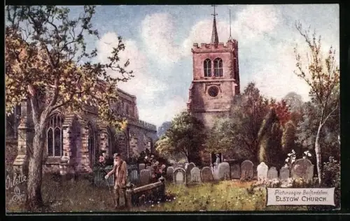 Künstler-AK Elstow, Elstow Church